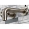 Kingston Brass KS8128RX Two-Handle Wall Mount Bathroom Faucet, Brushed Nickel KS8128RX - alternate 3
